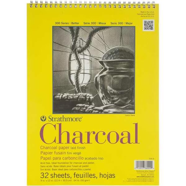 WHITE -CHARCOAL PAPER PAD, Strathmore, Mfr#: 330900
